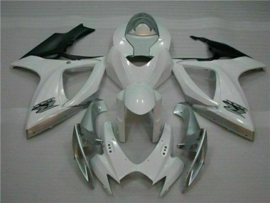 Plástico Moto Suzuki GSXR 600 / 750 K6 2006-2007 - Blanco Plata